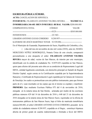 En este momento estás viendo Contrato de Compraventa con Cancelación de Hipoteca