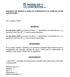 Lee más sobre el artículo Contrato de Paga y Señal de Vehículos