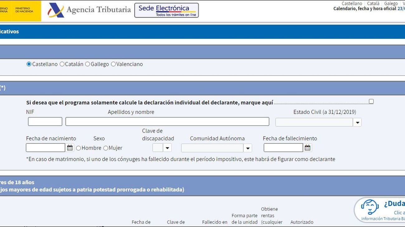 En este momento estás viendo Simulador de la Declaración de la Renta